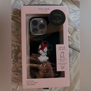 kate spade Black Minnie Mouse iPhone 14 Pro Max Case